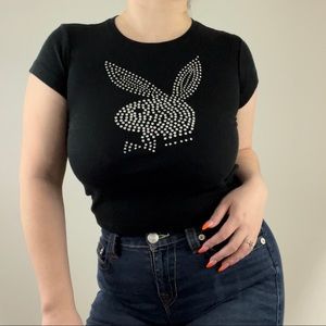 Silver Rhinestone Bling Sexy Tee 